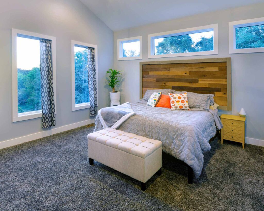 Custom home living room