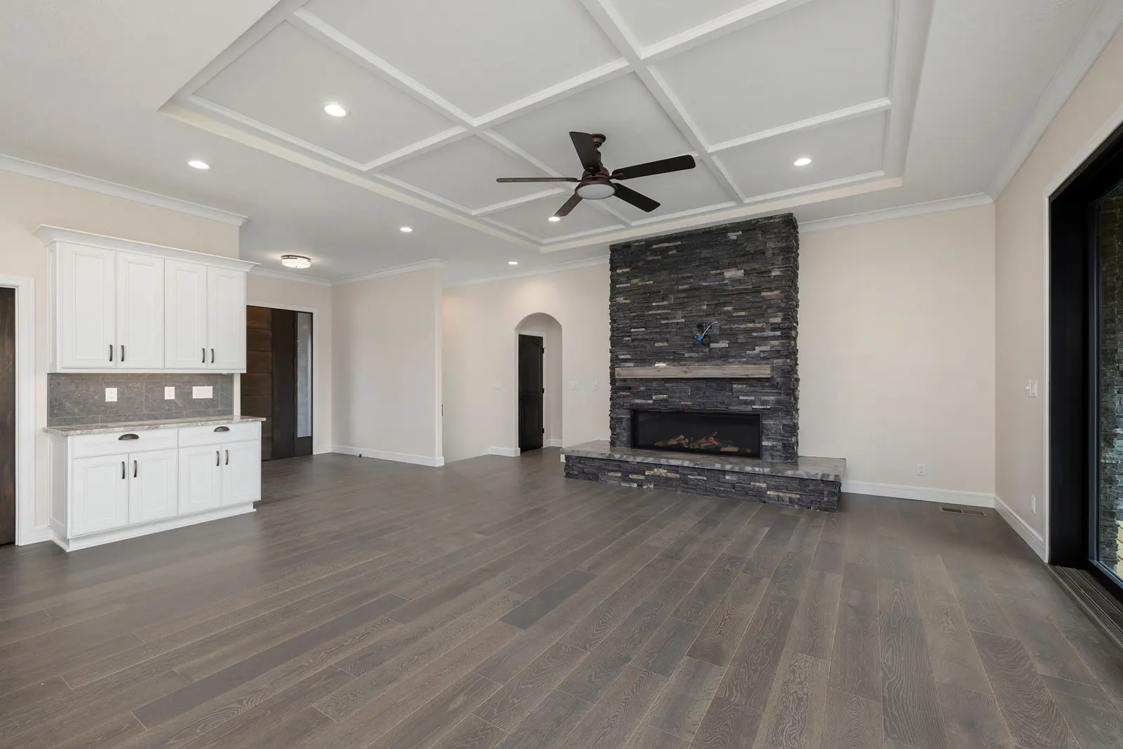 interior space design in kitchen